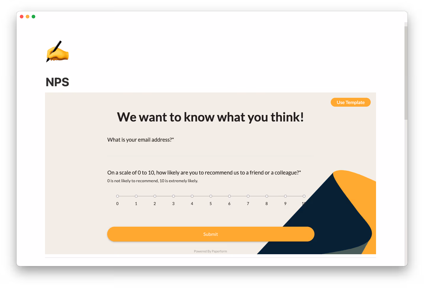 net promoter score template thumbnail