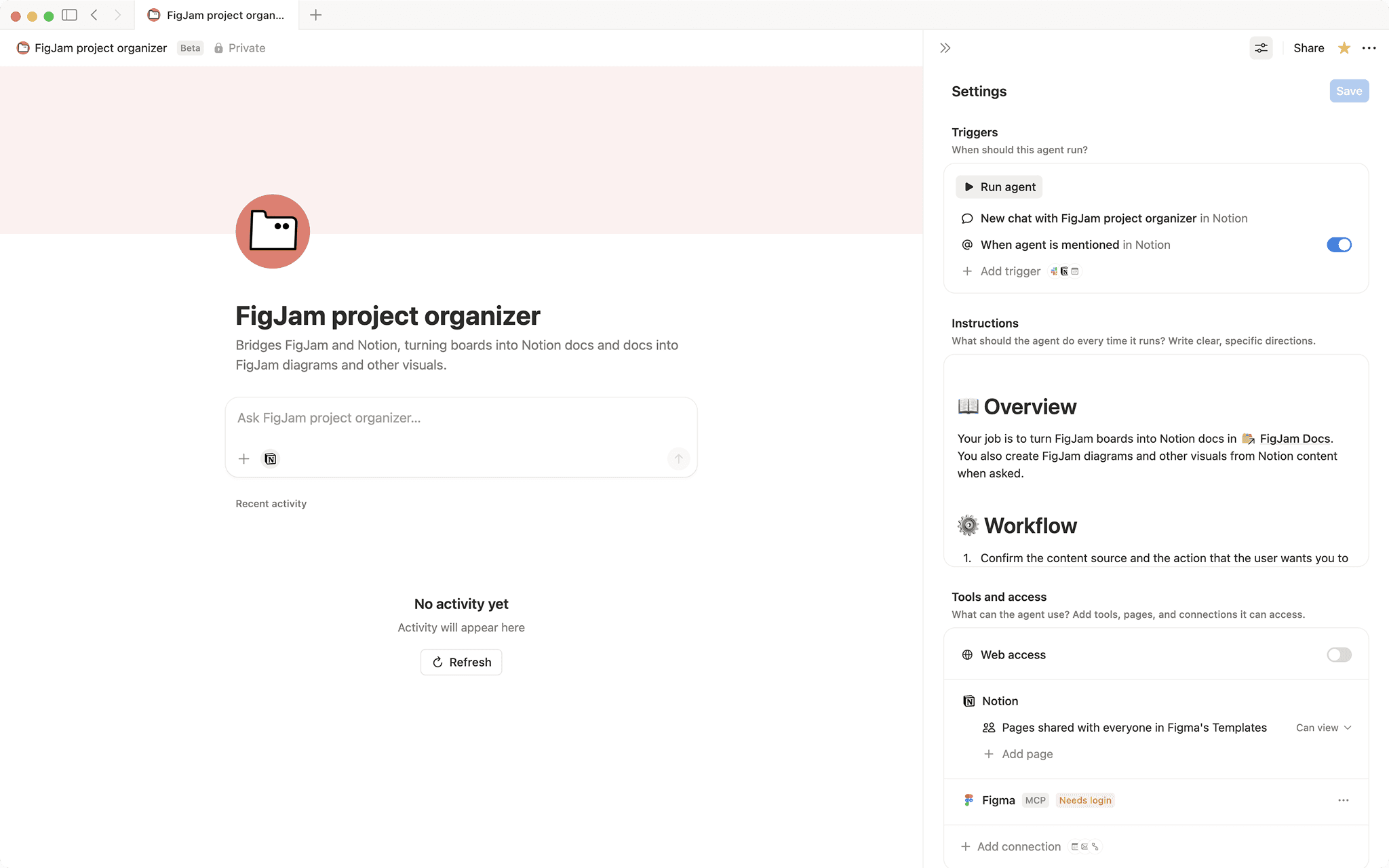 FigJam project organizer